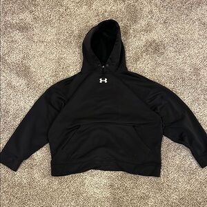 Mens Under Armour Black Hoodie Size M